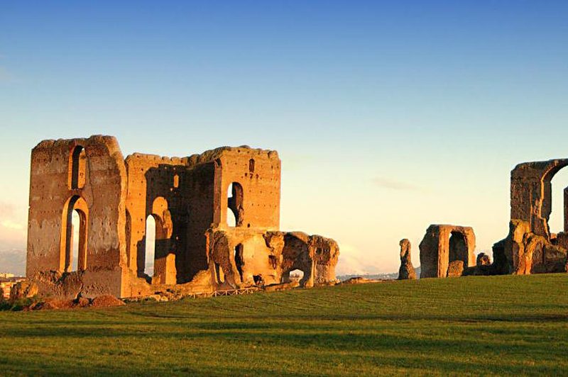 Private e-bike ride on the Appian Way countryside near Rome